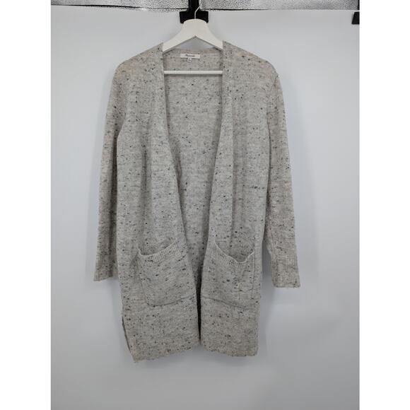 Madewell Donegal Kent Cardigan Sweater Speckled Open Front Long Line Women's XS - Picture 1 of 7
